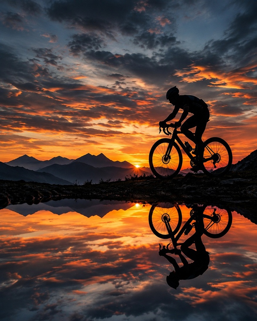 Ciclistas en los Pirineos