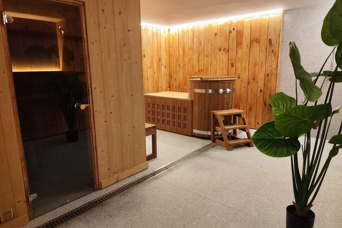Sauna y baño frío del Pic Maià Mountain Hotel Andorra